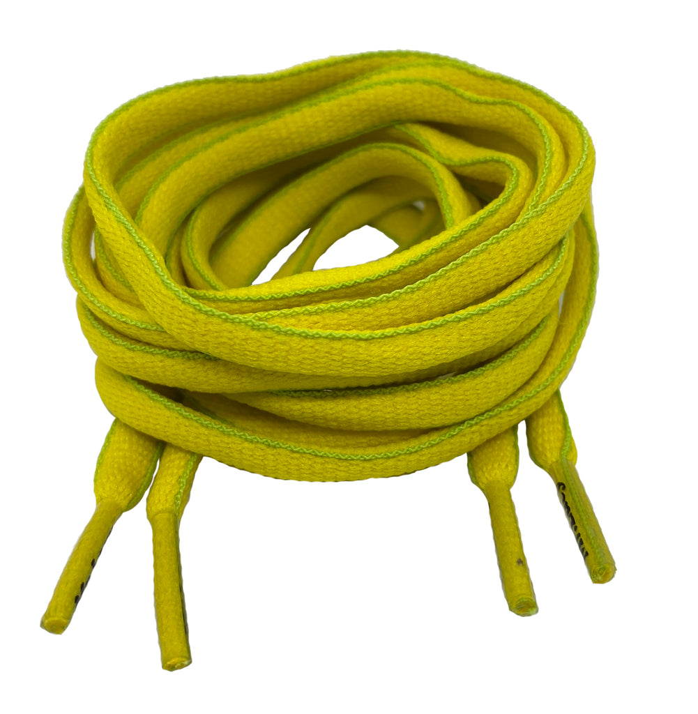 Mr Lacy Slimmies - Yellow Greeen Shoelaces