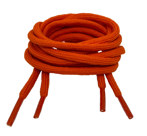 Round Burnt Orange Shoelaces