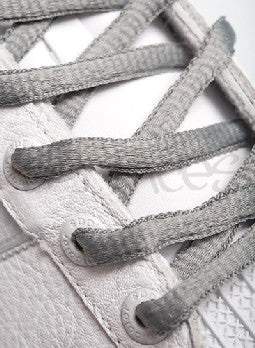 Battleship Grey Oval Shoelaces