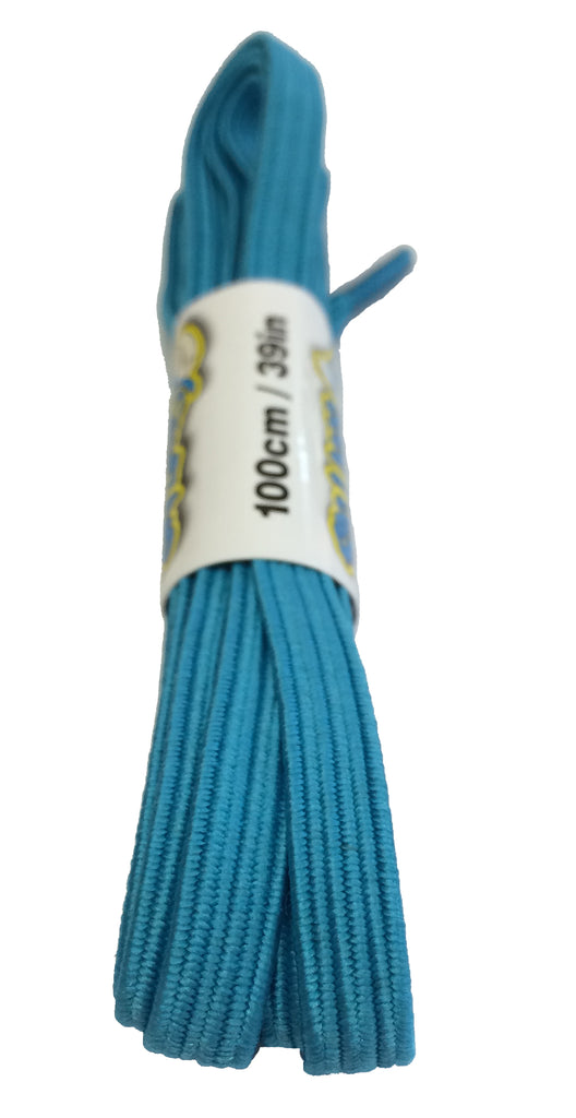 Elastic Light Blue Shoelaces