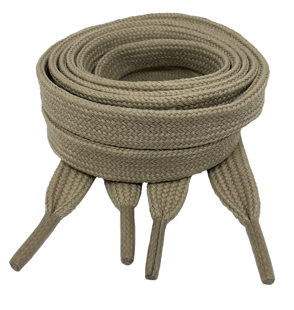 Fat Flat Oatmeal Shoelaces