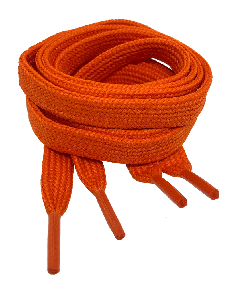 Fat Flat Orange Shoelaces