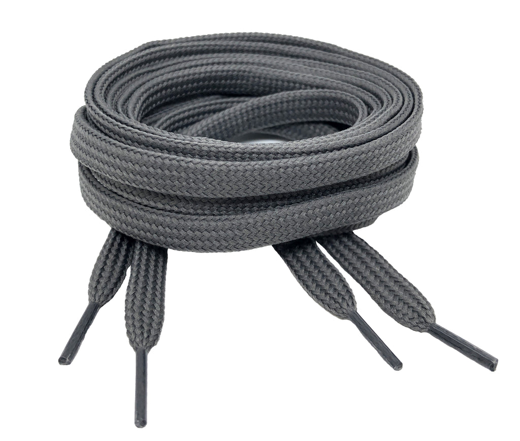 Flat Grey Shoelaces