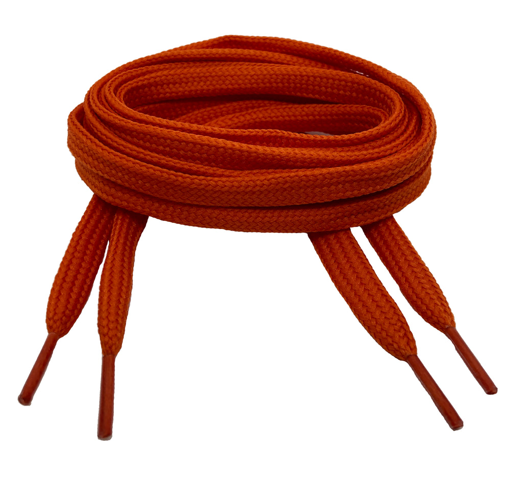 Flat Orange Shoelaces