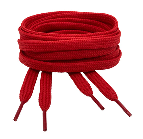 Flat Red Shoelaces