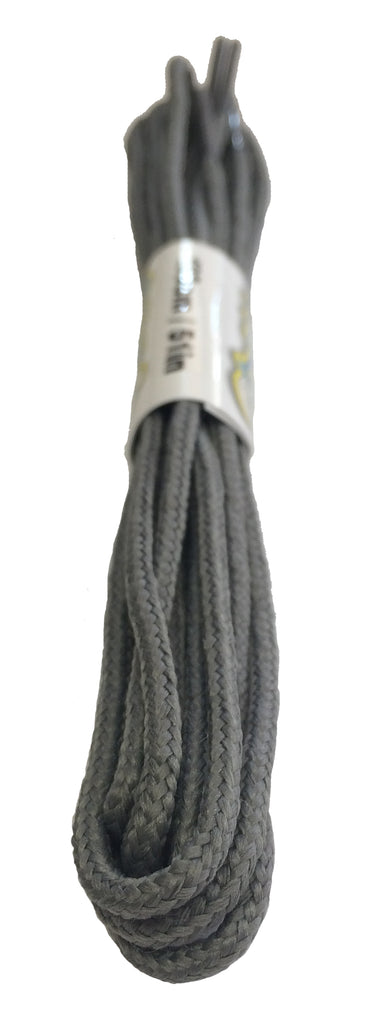 Round Battleship Grey Shoelaces