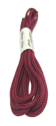 Round Burgundy Shoelaces