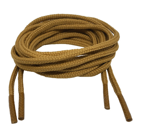 Round Caramel Brown Shoelaces