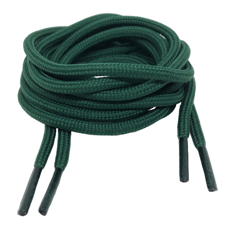 Round Cedar Green Shoelaces