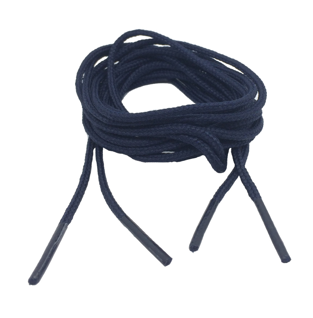 Round Dark Navy Shoelaces