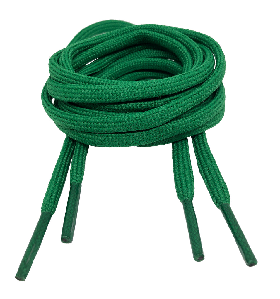 Round Green Shoelaces