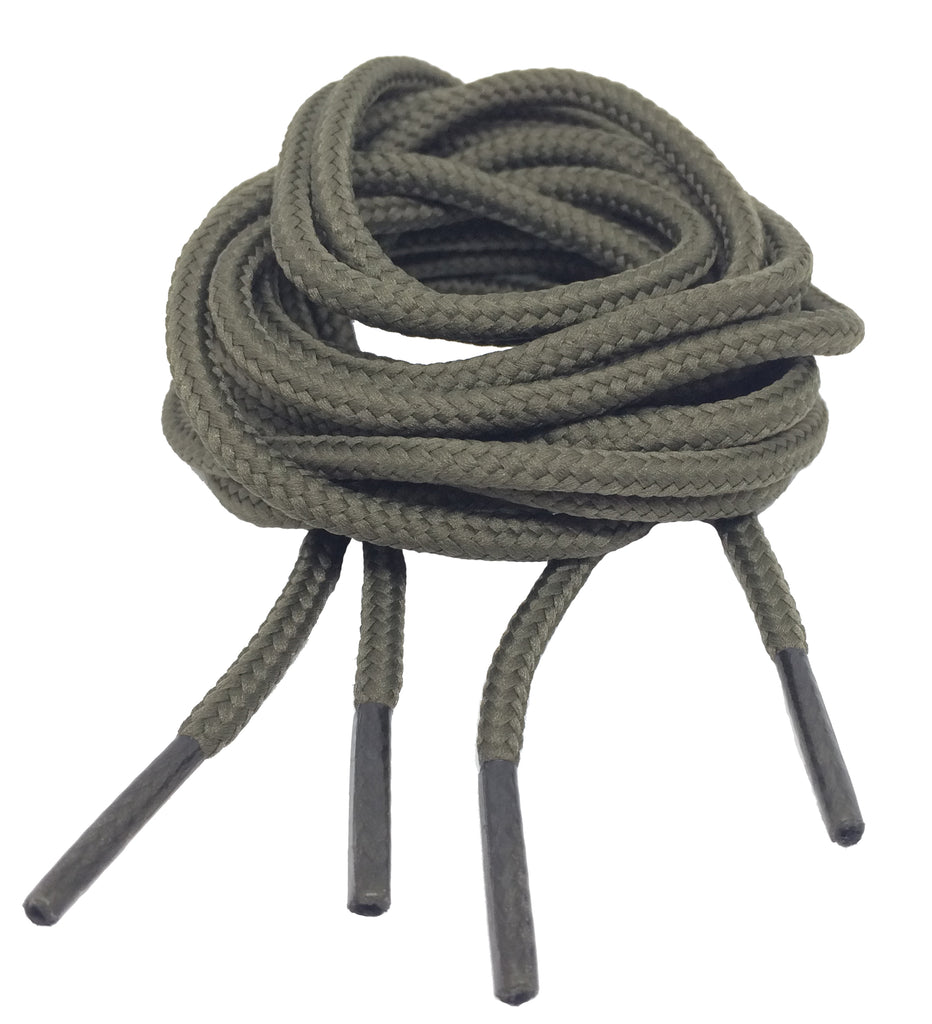 Round Khaki Bootlaces