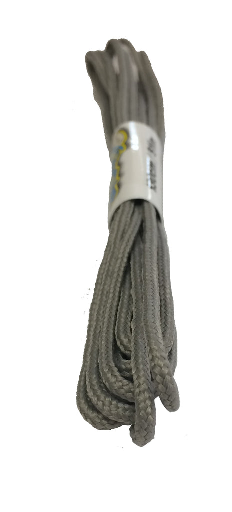 Round Silver Grey Shoelaces