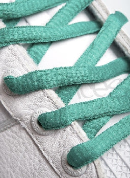 Sea Green Oval Shoelaces