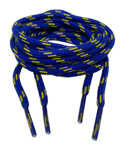 Round Royal Blue Yellow Laces - 5mm wide – Big Laces